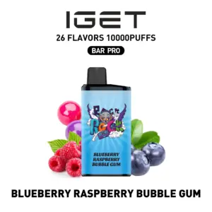 IGET BAR PRO 10000 Puffs – Blueberry Raspberry Bubble Gum