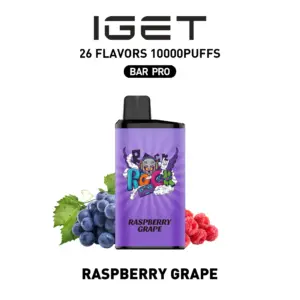 IGET BAR PRO 10000 Puffs – Raspberry Grape