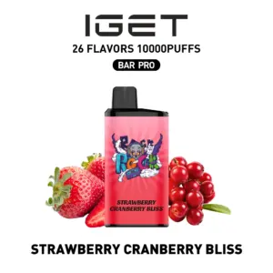 IGET BAR PRO 10000 Puffs – Strawberry Cranberry Bliss