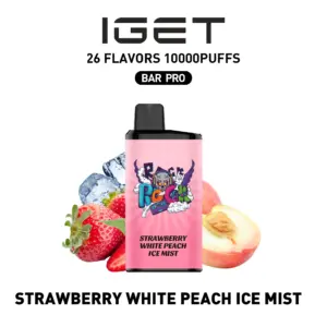 IGET BAR PRO 10000 Puffs – Strawberry White Peach Ice Mist